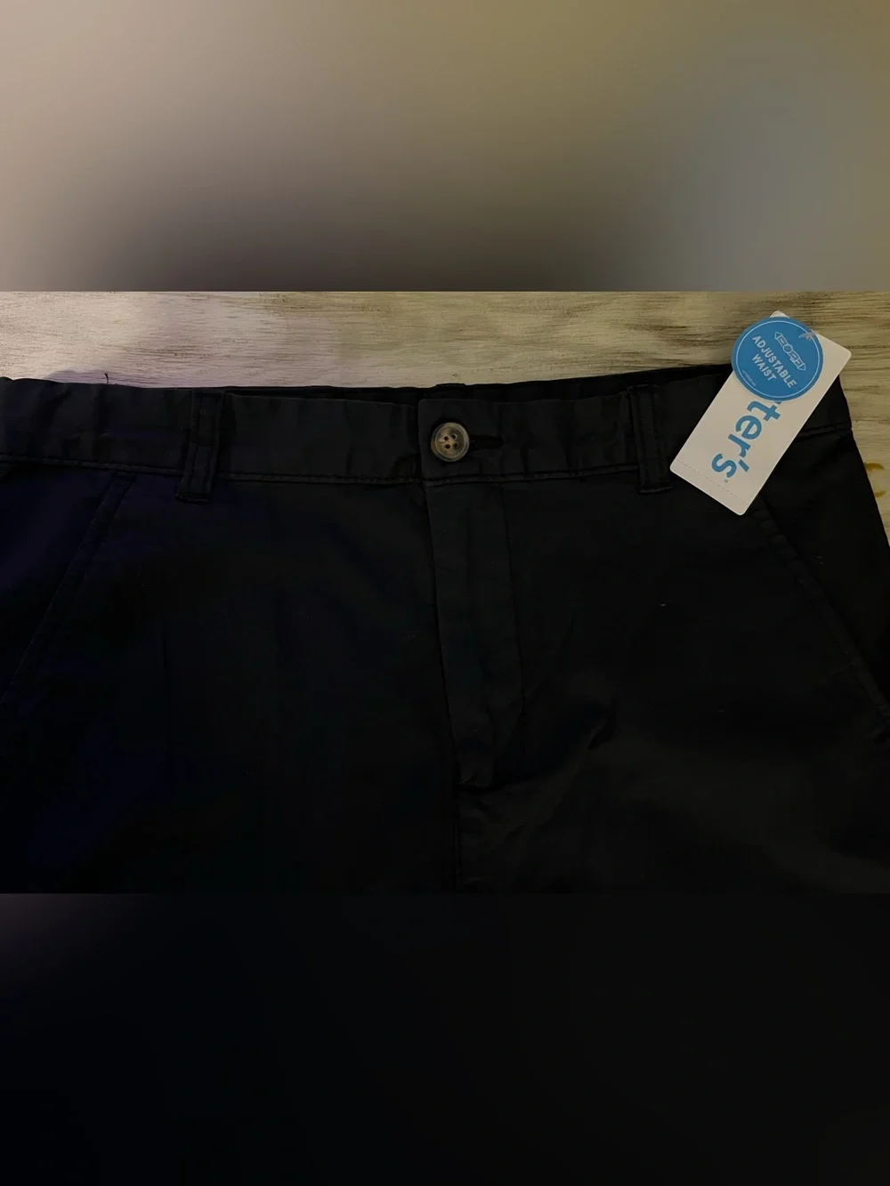 NWT Carter’s Kids Black Uniform Chino Pants Adjustable Waist Size 14/14A